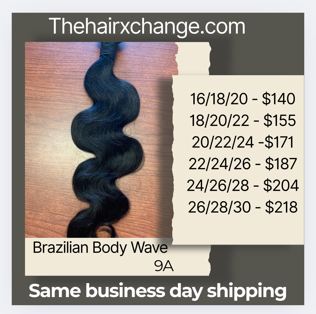 (3) BODY wave Brazilian 9a Deal