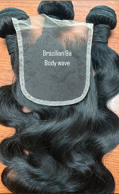 (3) Brazilian 9a Bundle HD Closure Deal