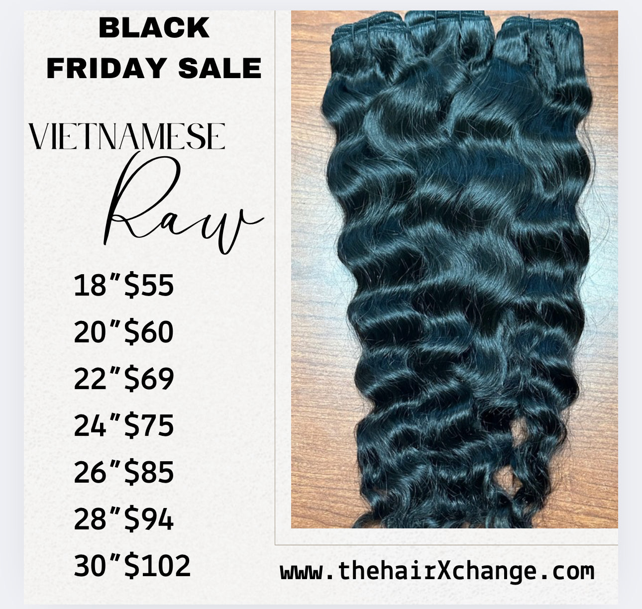 Raw Vietnamese Black Friday SALE