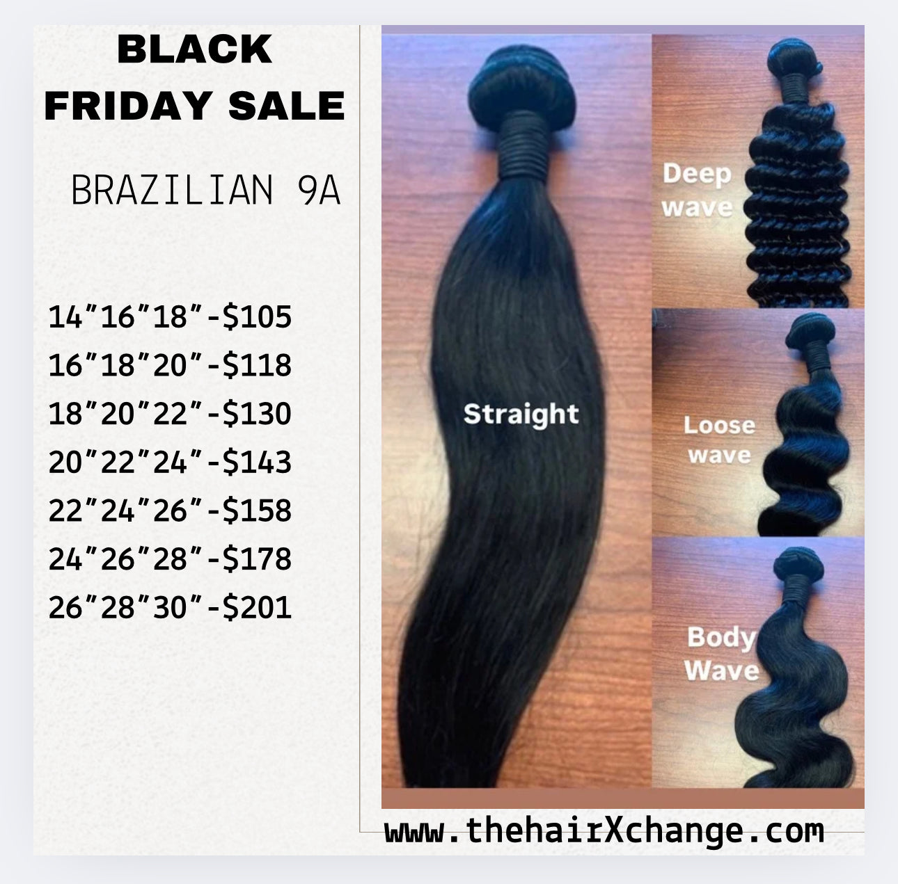 (3) Brazilian 9a Black Friday SALE