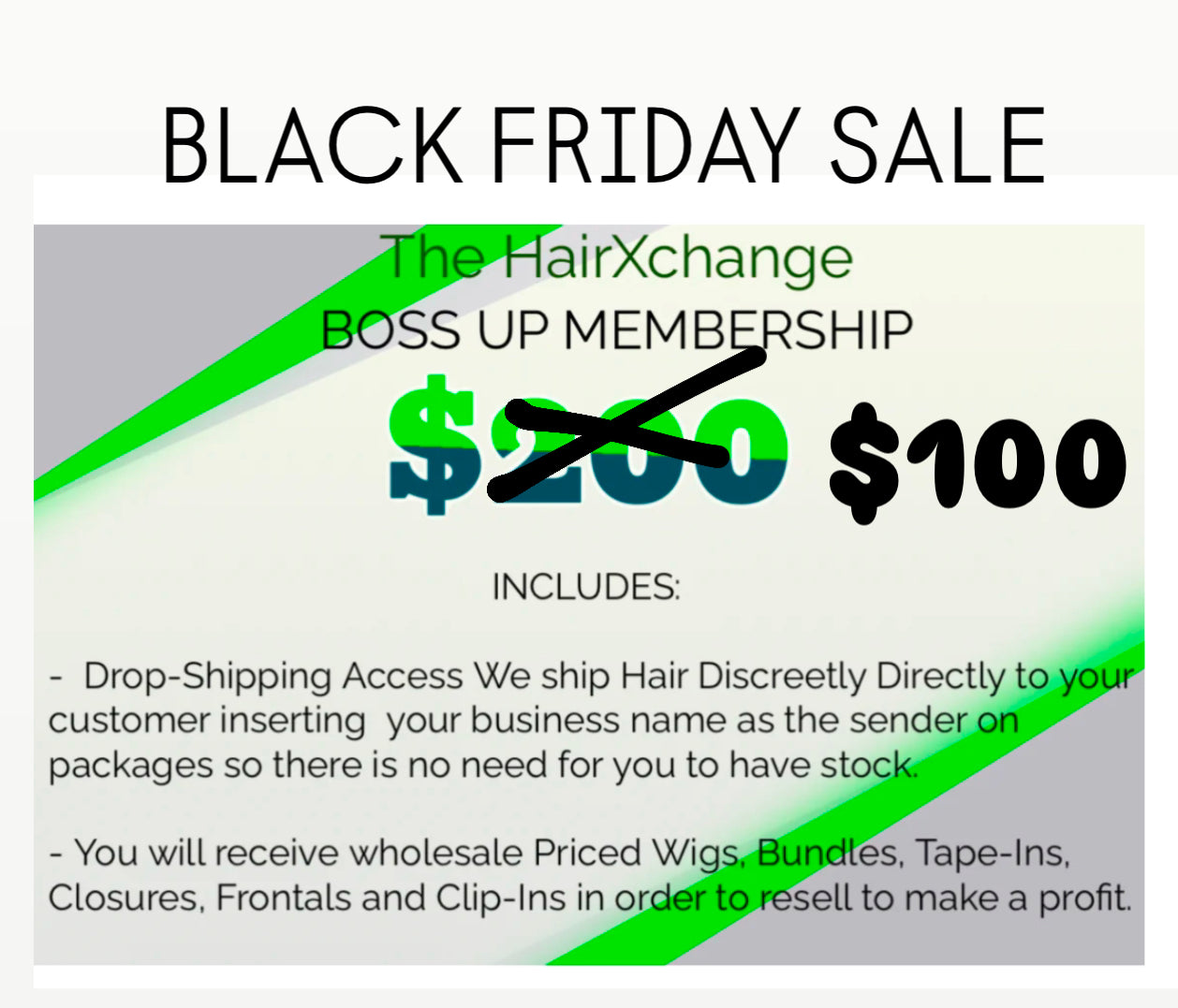 BOSS UP MEMBERSHIP ALL BLACK FRIDAY SALE