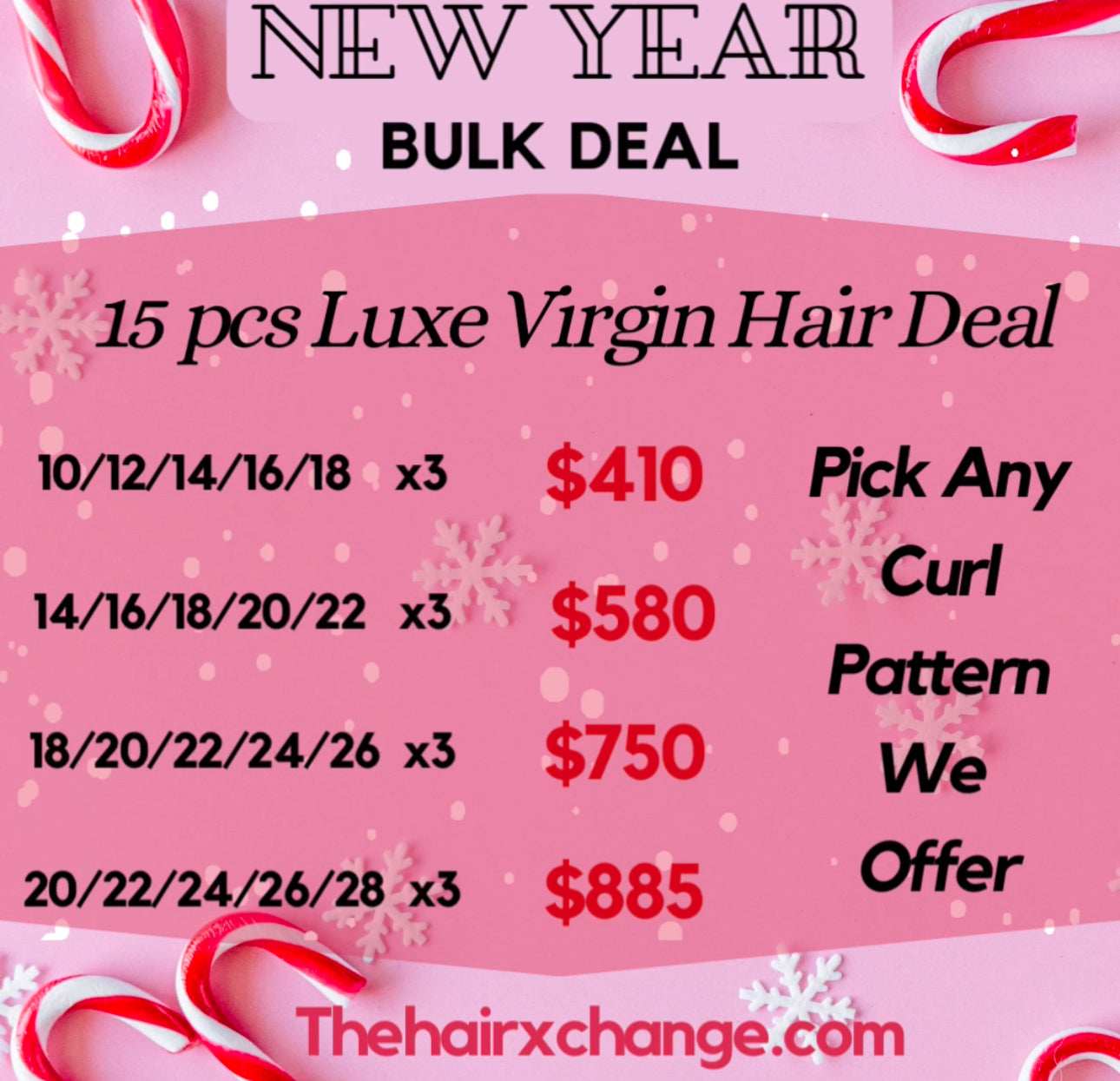 15 pcs Luke Virgin Hair Deal