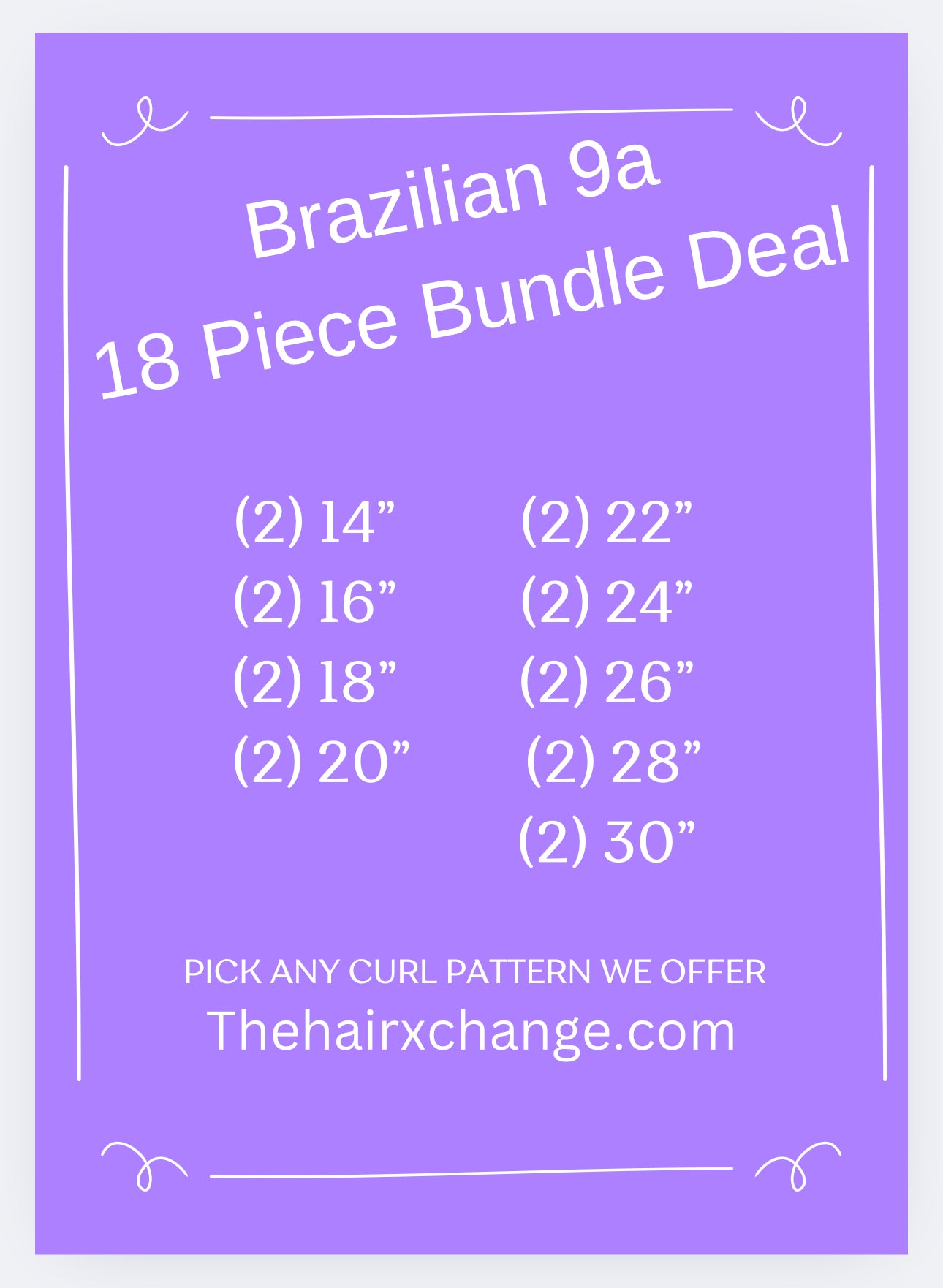 18 Piece Brazilian Bundle Deal