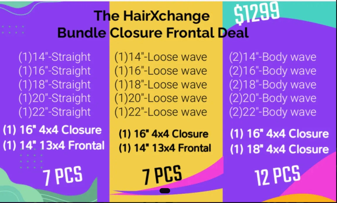 26 Piece Brazilian 9a Hair Deal